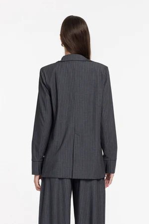 Forever Mine Jacket - Grey Pinstripe - Chillis & More NZ