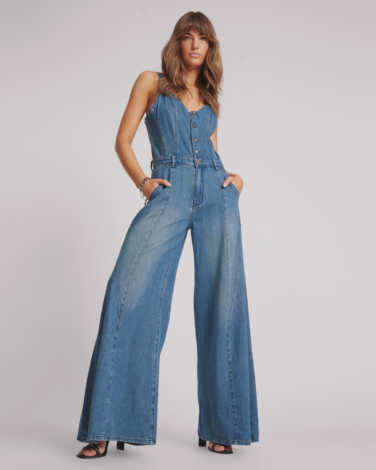 Denim jumpsuit nz on sale