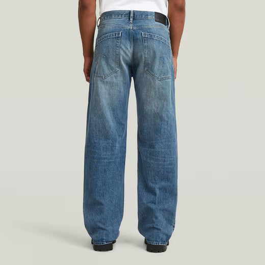 Deeggie Relaxed Straight Jean - Antique Faded Patina Blue