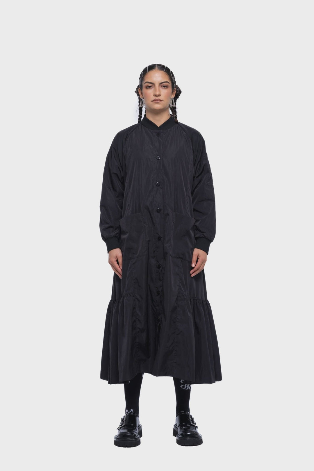 Gertrud Bomber Dress - Black Sport - Chillis & More NZ