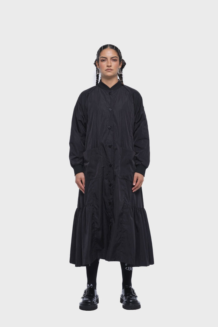 Gertrud Bomber Dress - Black Sport - Chillis & More NZ