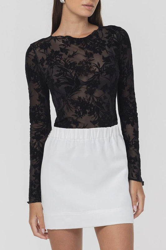 Gigi Top - Black Floral - Chillis & More NZ
