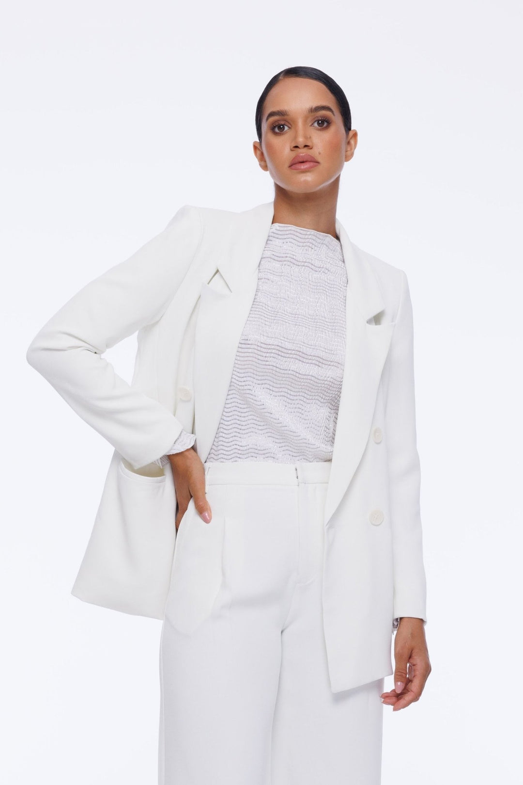 Gigi Top - White - Chillis & More NZ