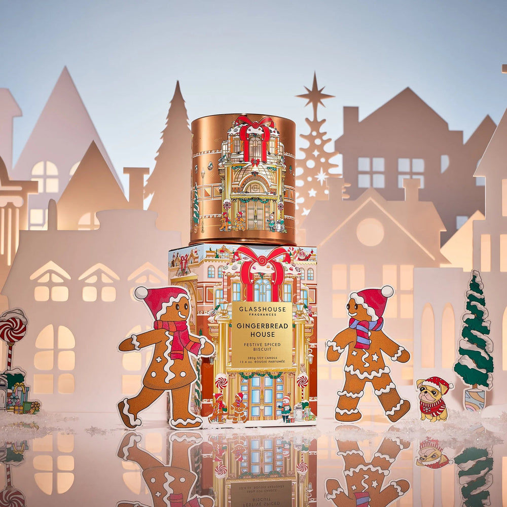 Gingerbread House 380g Candle X25 - Chillis & More NZ