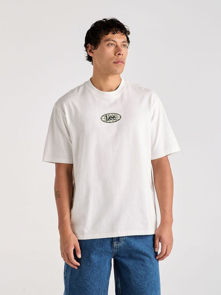 Global Baggy Tee - White - Chillis & More NZ