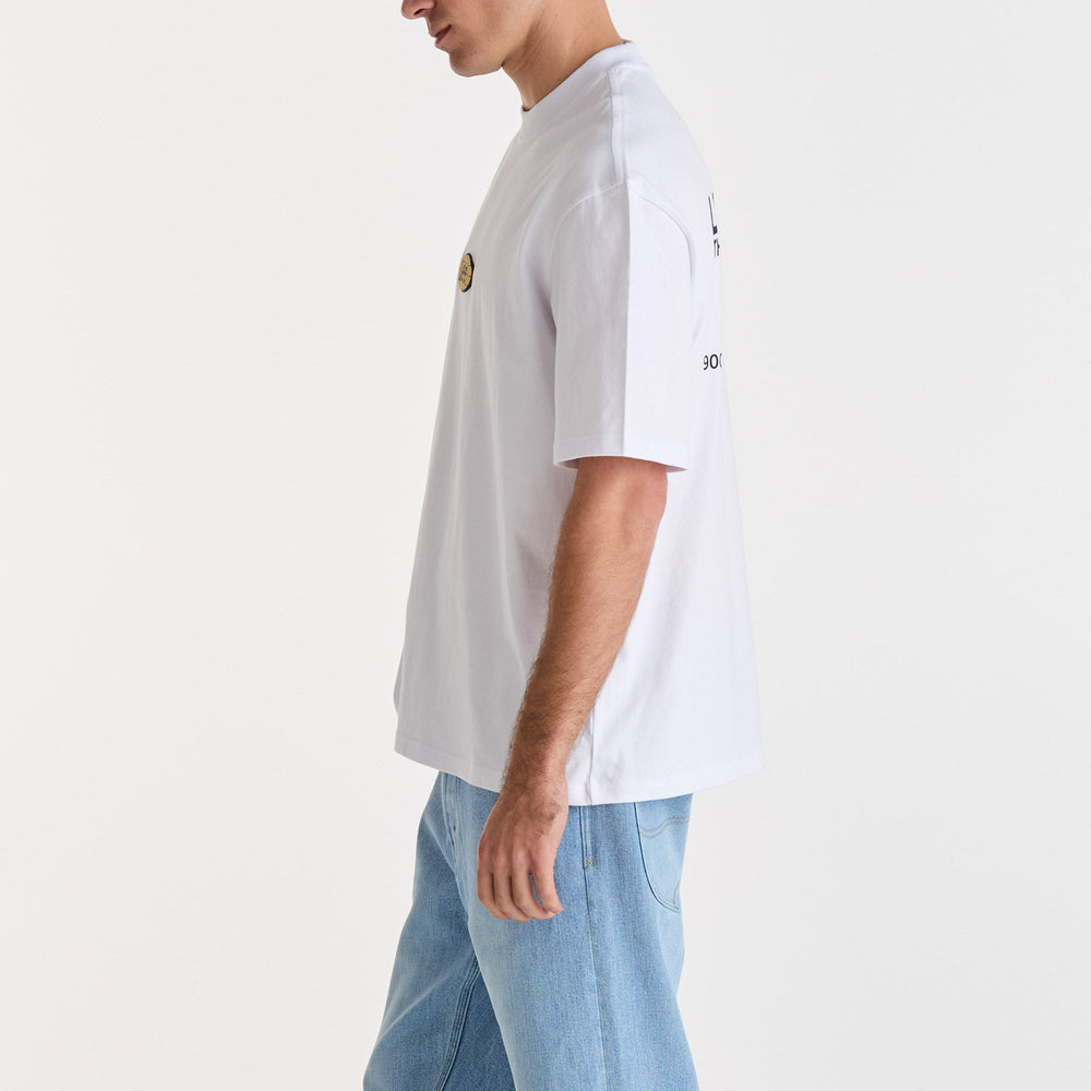 Global Corp Baggy Tee - White - Chillis & More NZ