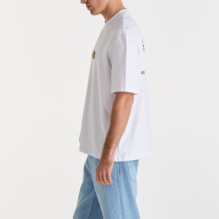Global Corp Baggy Tee - White - Chillis & More NZ