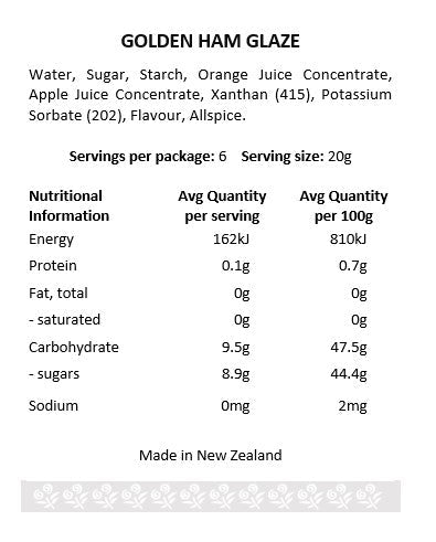 Golden Ham Glaze - Chillis & More NZ