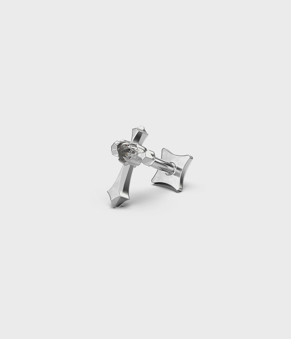 Gothic Cross Flat Back Earring - Chillis & More NZ