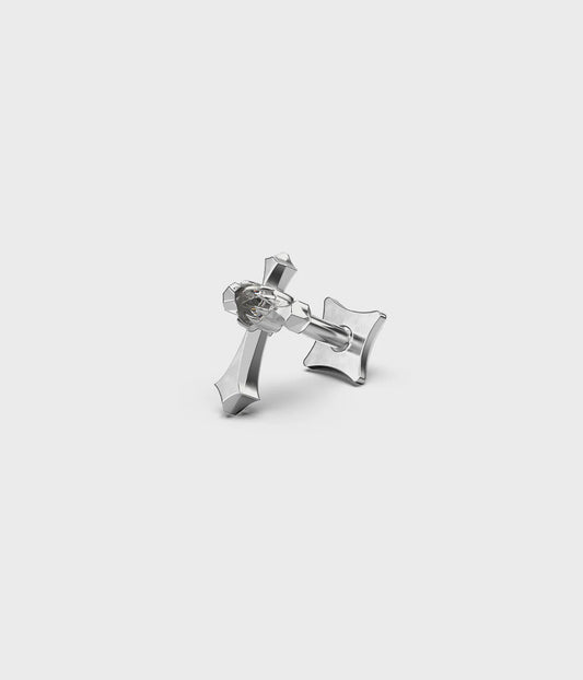 Gothic Cross Flat Back Earring - Chillis & More NZ