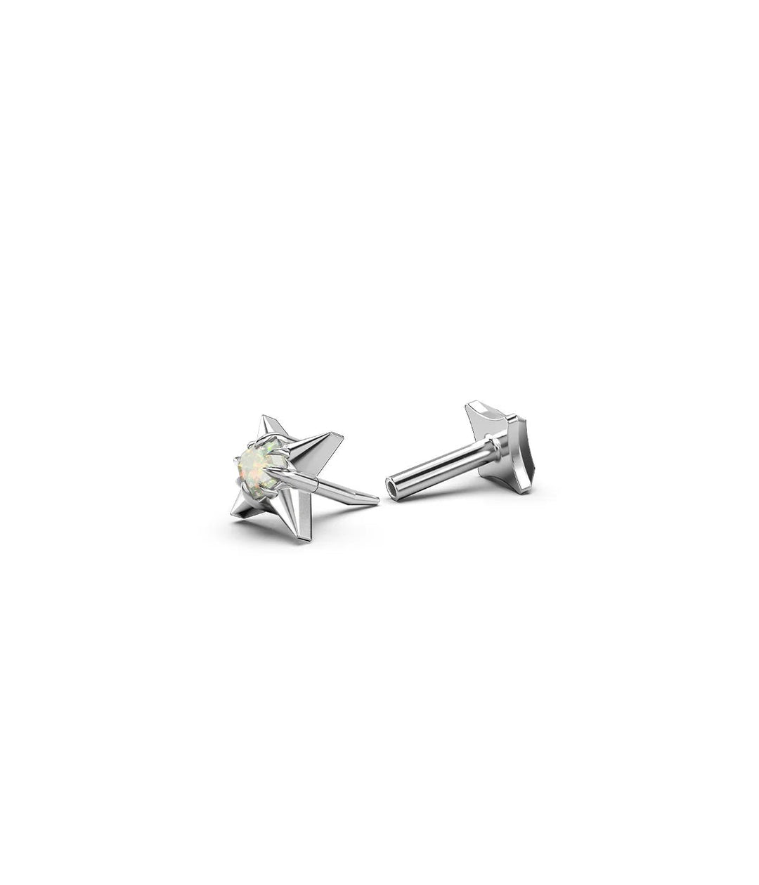Gothic Star Flat Back Earring - Chillis & More NZ