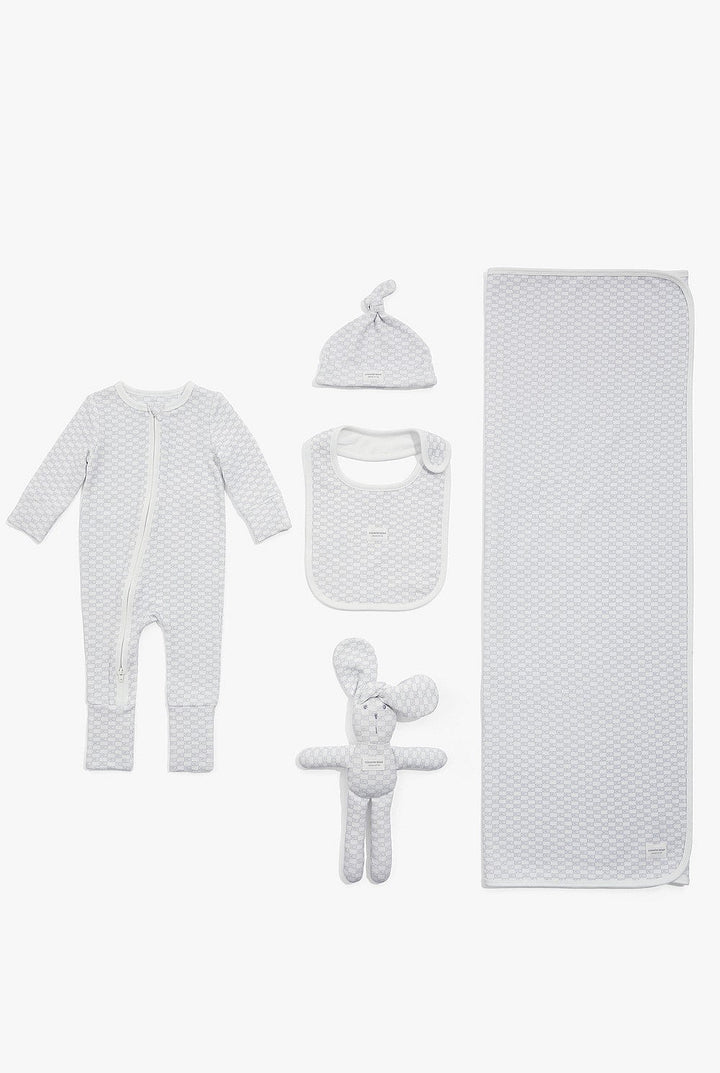 GOTS - certified Organic Logo Gift Set - Pale Grey - Chillis & More NZ