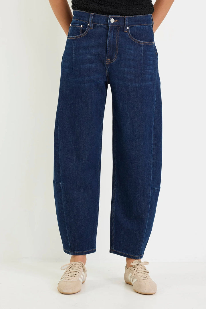 Graduate Dark Blue Stretch Barrel Jeans - Chillis & More NZ