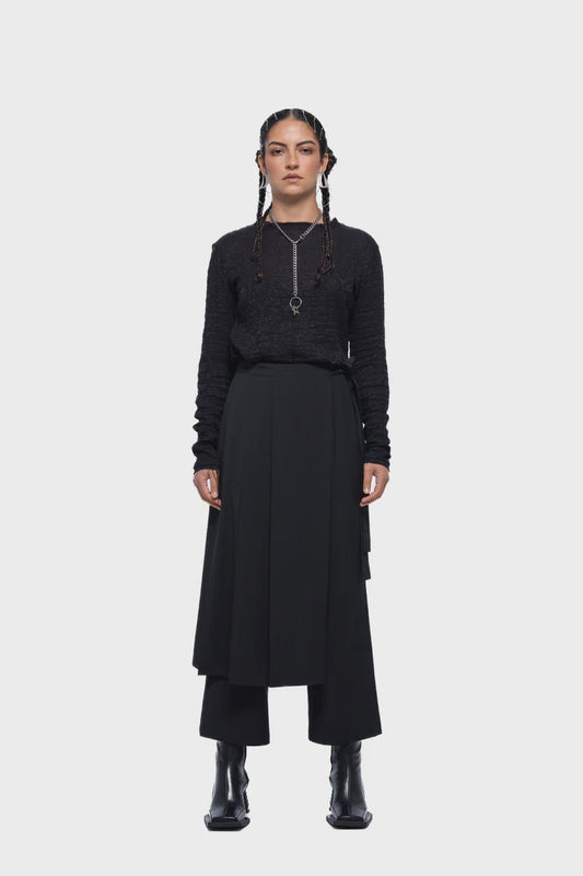 Greta Skort Pant - Black - Chillis & More NZ