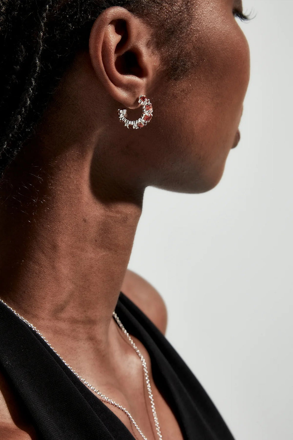 Halo Cluster Earrings - Citrine - Chillis & More NZ
