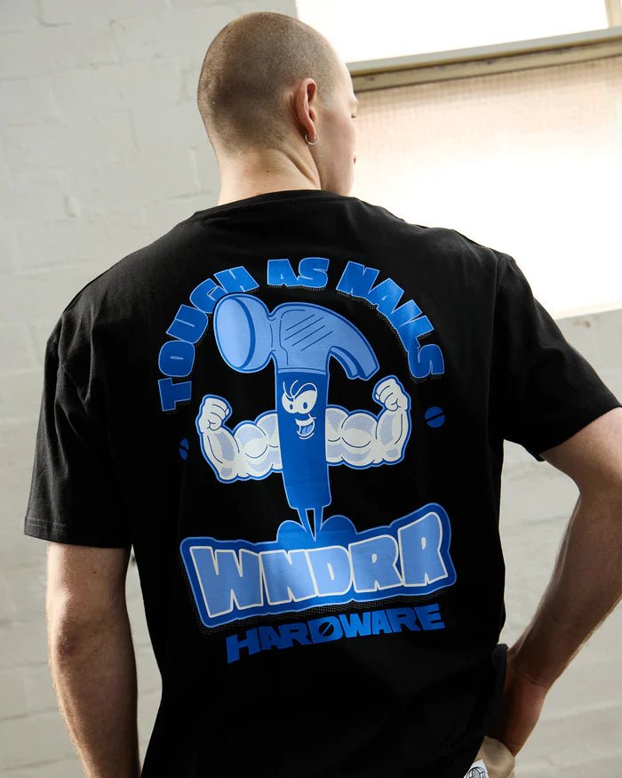 Hardware Box Fit Tee - Black - Chillis & More NZ