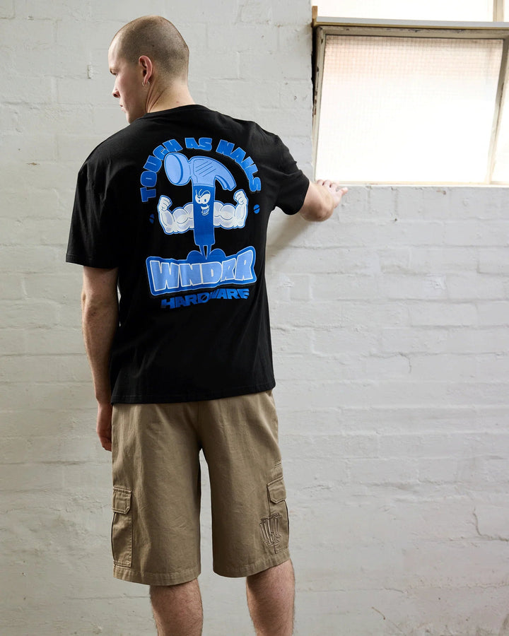 Hardware Box Fit Tee - Black - Chillis & More NZ