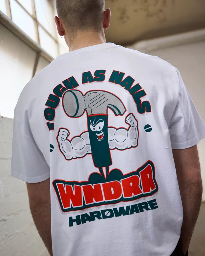 Hardware Box Fit Tee - White - Chillis & More NZ