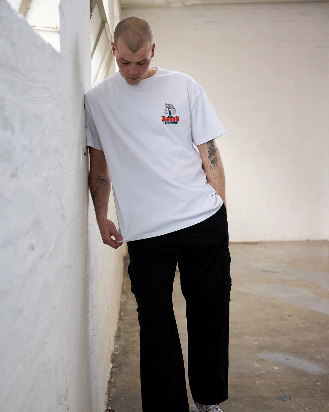 Hardware Box Fit Tee - White - Chillis & More NZ