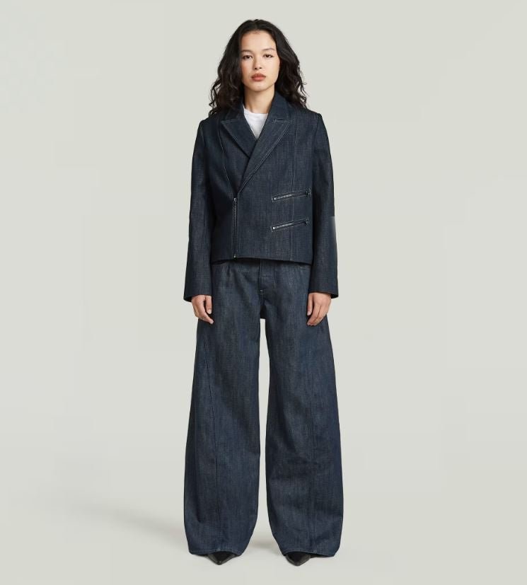 Helyx 3D Cinch Wide Jean - Neo Raw Denim - Chillis & More NZ