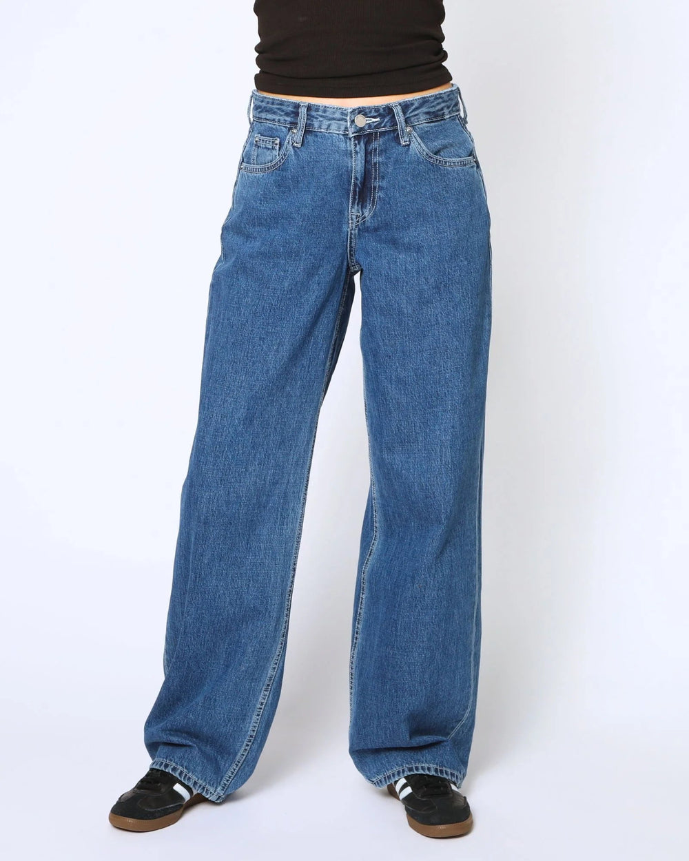 Hill Low Relaxed Jean - Haze Mid Retro Contrast - Chillis & More NZ