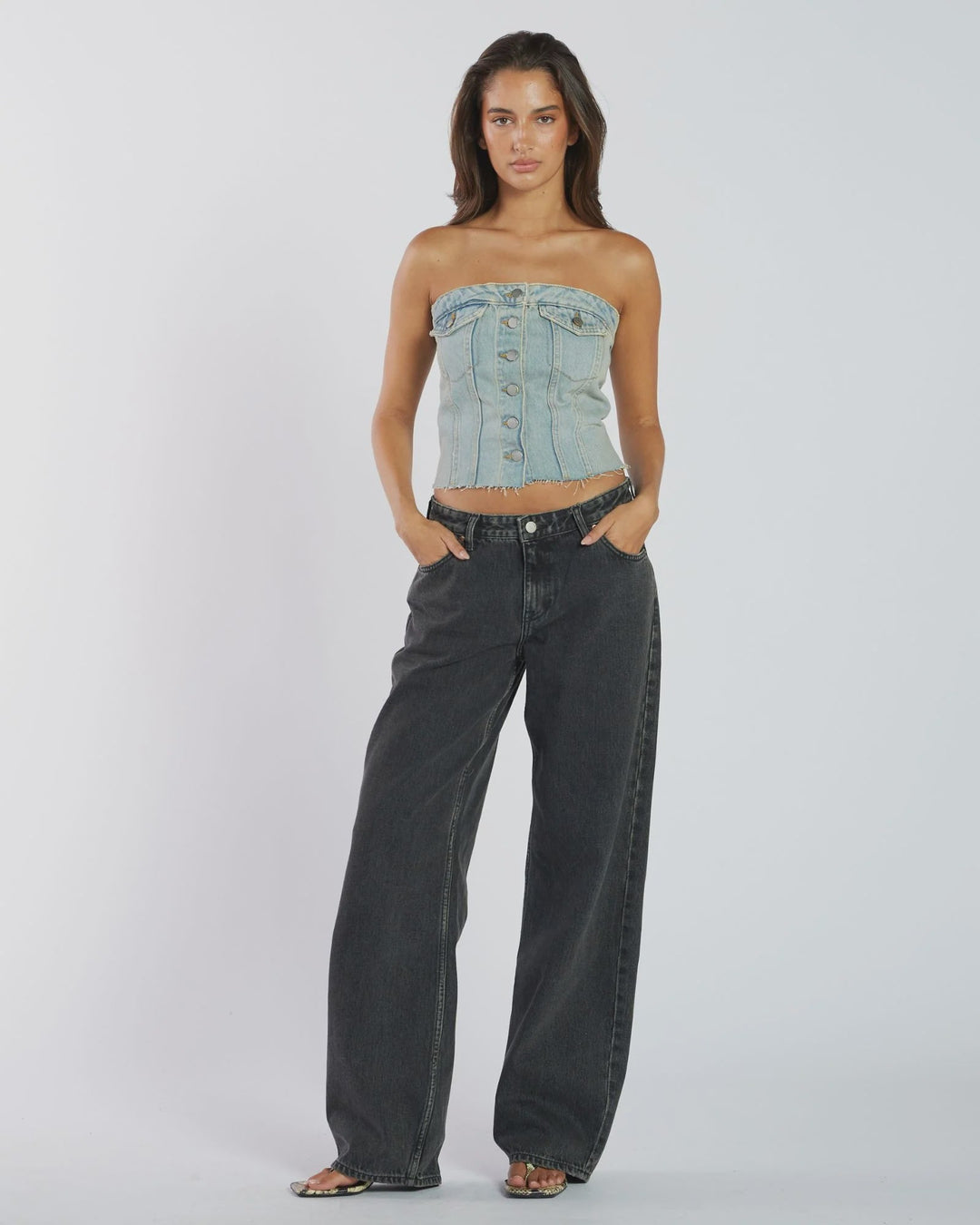 Hill Low Relaxed Jeans - Aged Black - Chillis & More NZ