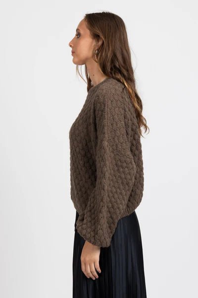Honeycomb Knit - Chocolate - Chillis & More NZ