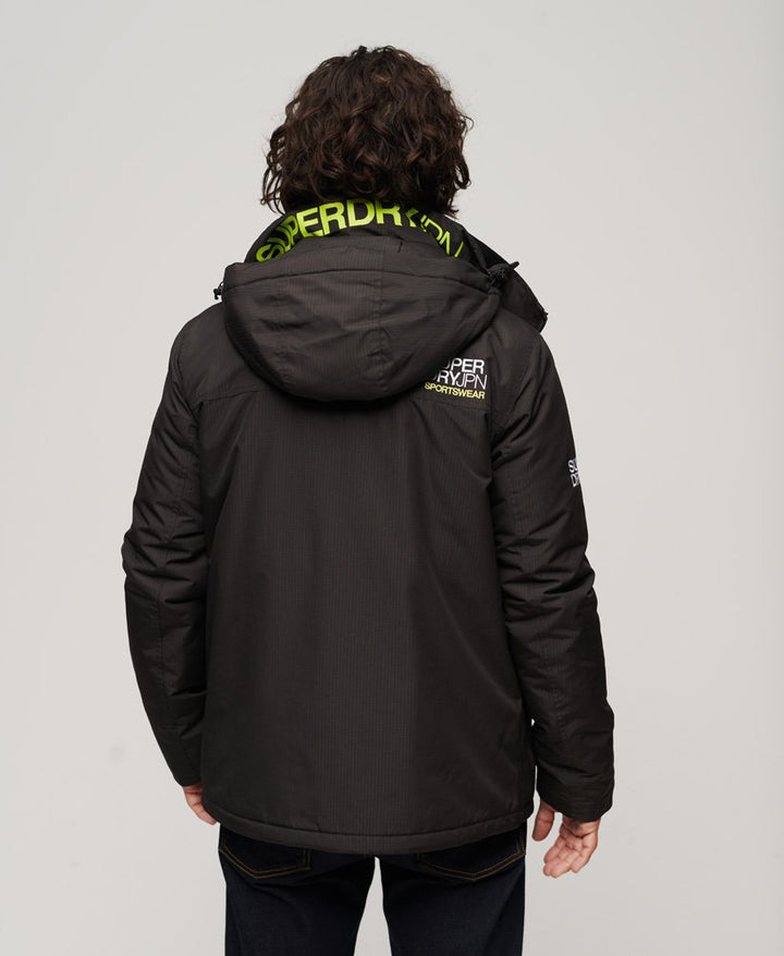 Hooded Yachter Windbreaker Jacket - Black - Chillis & More NZ