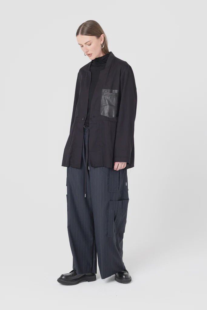 Hotel Jacket - Black Twill - Chillis & More NZ