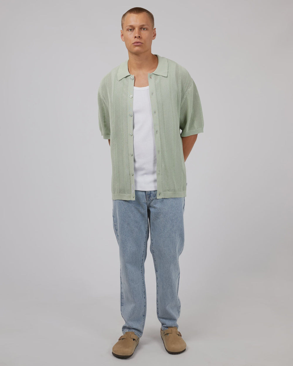 Hurley Knit SS Shirt - Sage - Chillis & More NZ