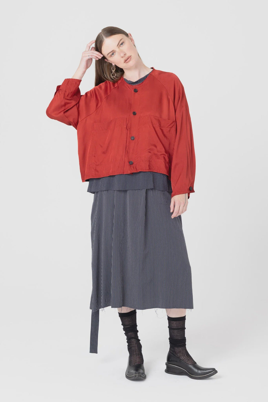 Hyatt Jacket - Brick - Chillis & More NZ