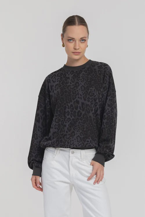 Into You Sweater - Leopard Grey - Chillis & More NZ
