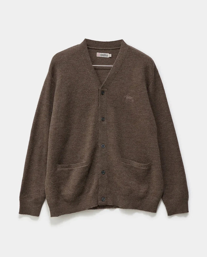 Knit Script Cardigan in Chocolate - Chillis & More NZ