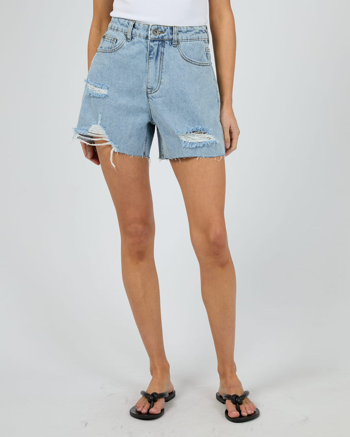 Kyia Short Destroyed - Light Blue - Chillis & More NZ