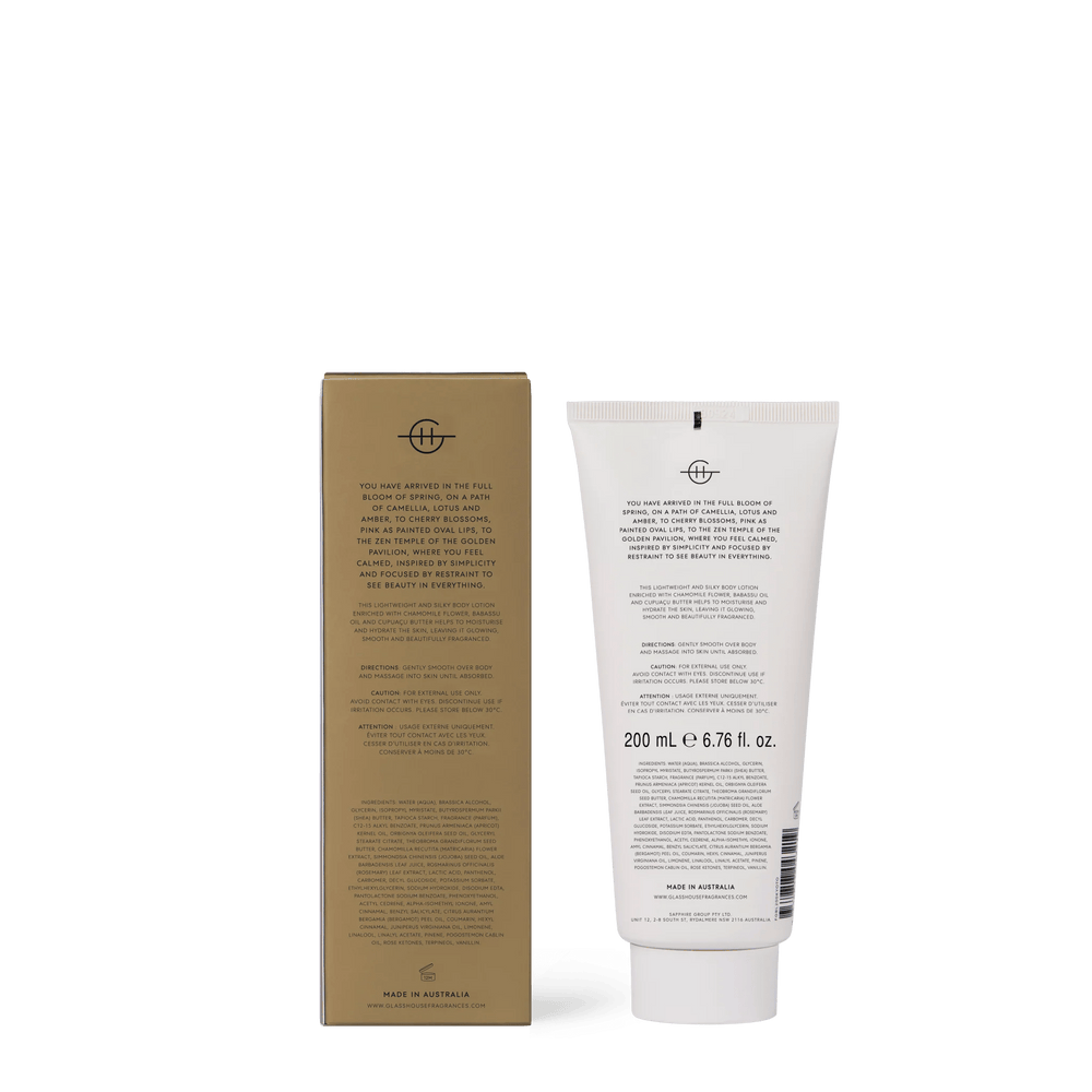 Kyoto in Bloom Body Lotion 200ml - Chillis & More NZ