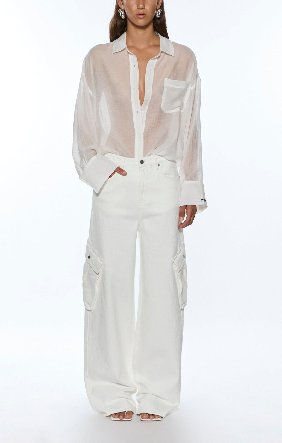 Labels Astra Ls Shirt - White - Chillis & More NZ