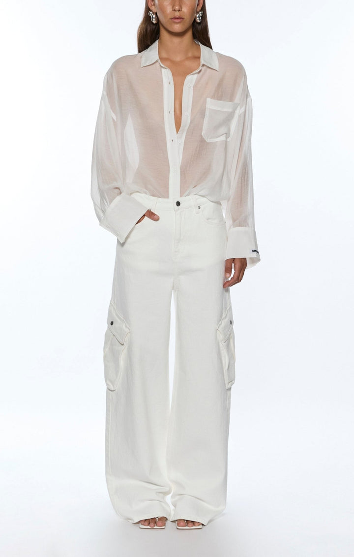 Labels Astra Ls Shirt - White - Chillis & More NZ