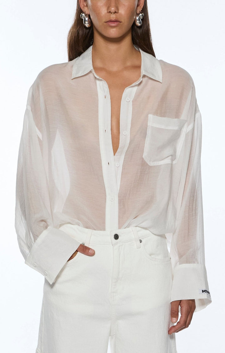 Labels Astra Ls Shirt - White - Chillis & More NZ
