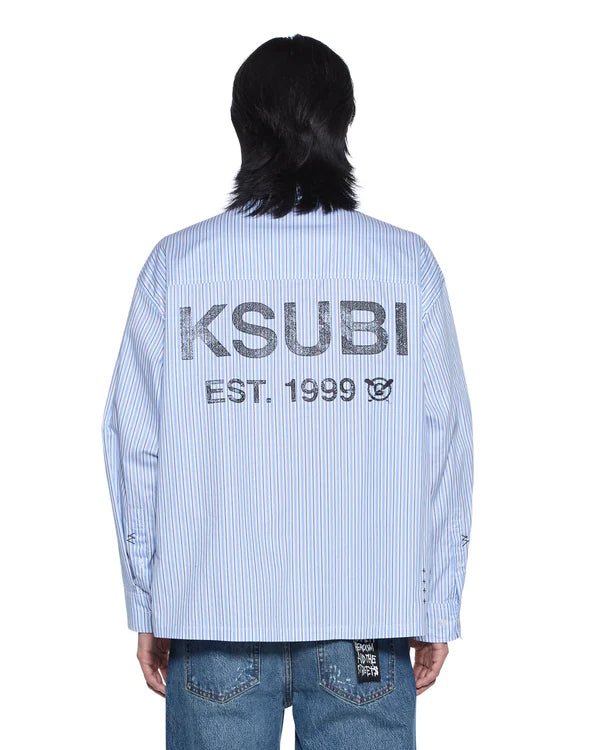 Lanley LS Shirt - Ocean Stripe - Chillis & More NZ