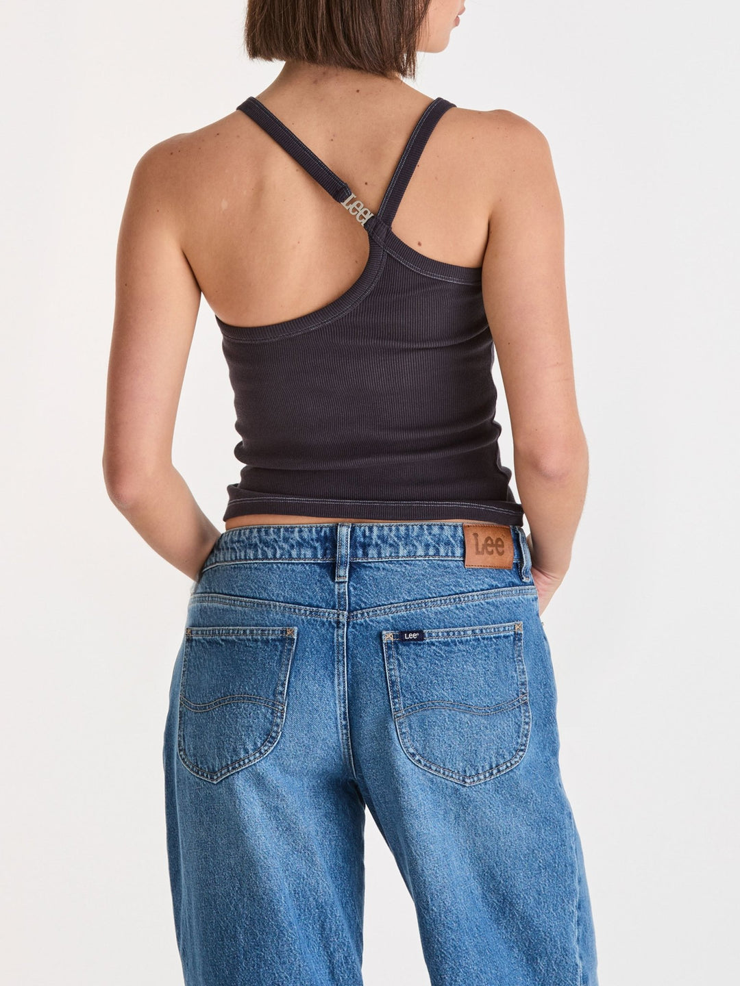 Lee Asymmetric Cami - Charcoal Blue - Chillis & More NZ