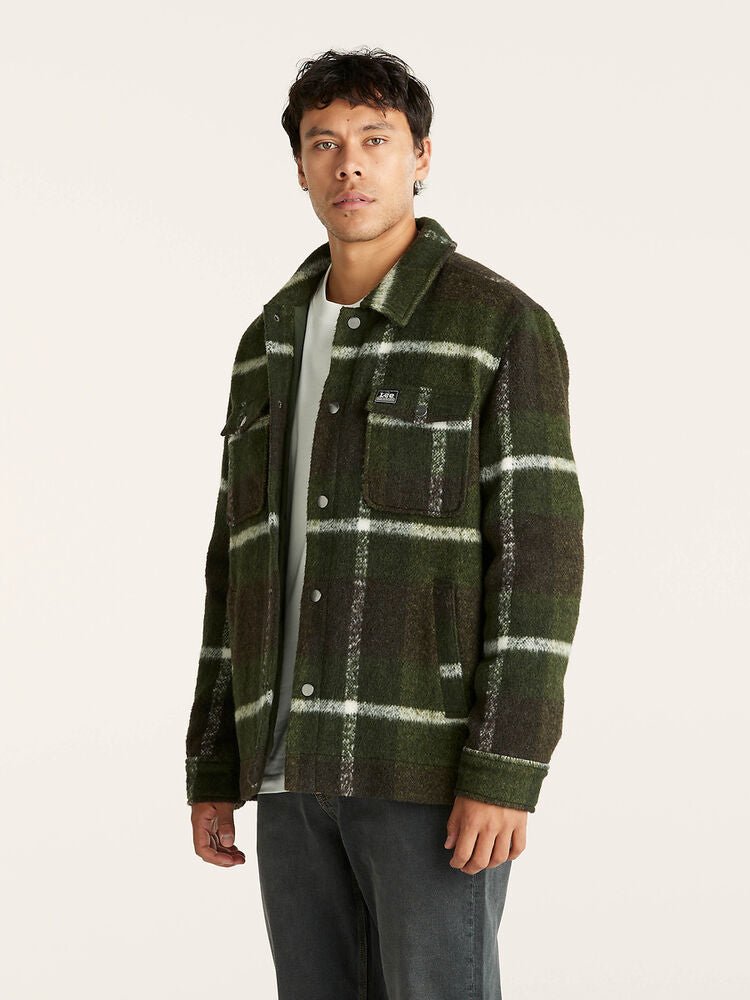 Lee Trade Jacket - Forest Check - Chillis & More NZ