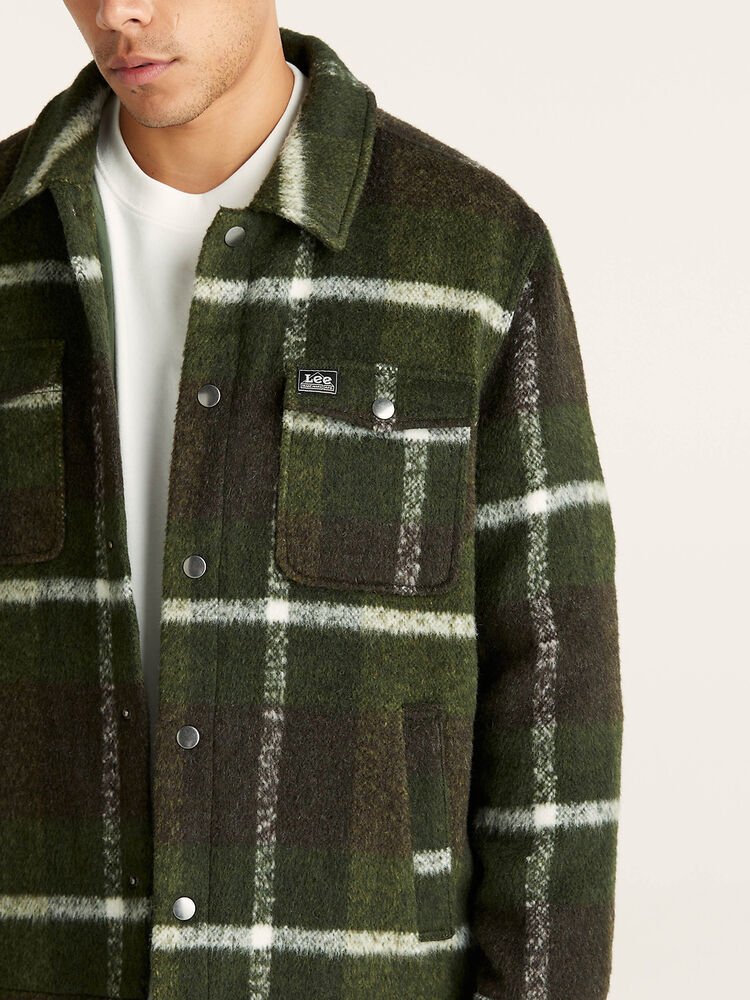 Lee Trade Jacket - Forest Check - Chillis & More NZ