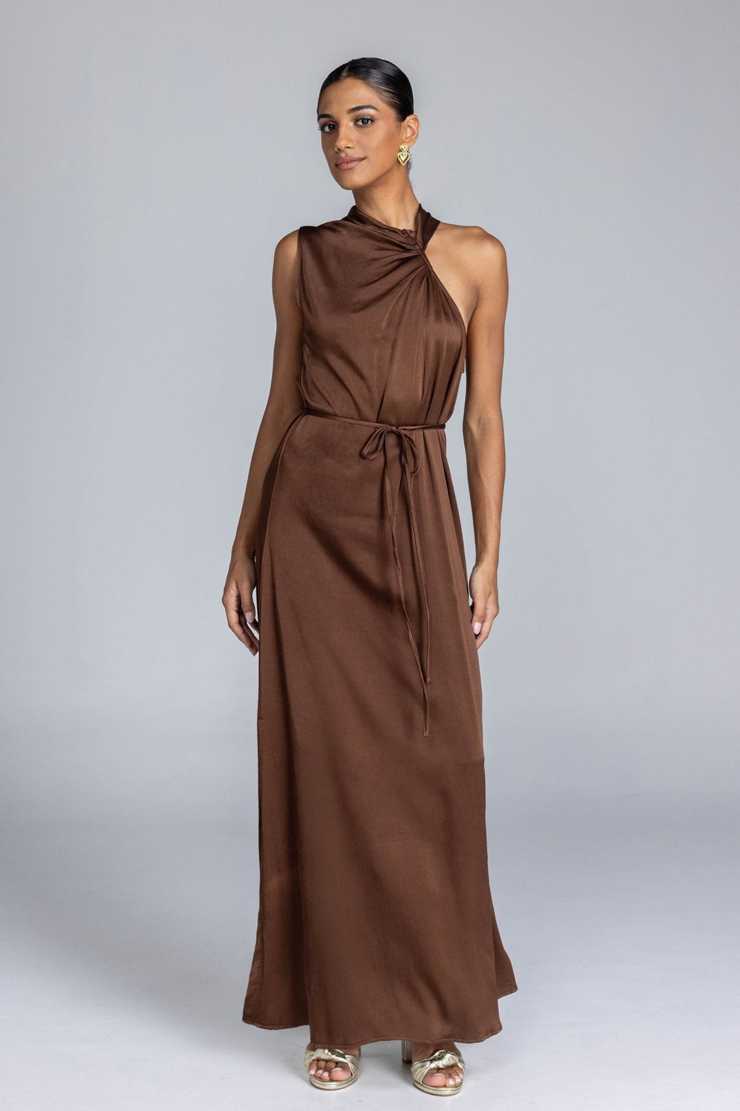 Leonie Dress - Brandy Brown - Chillis & More NZ