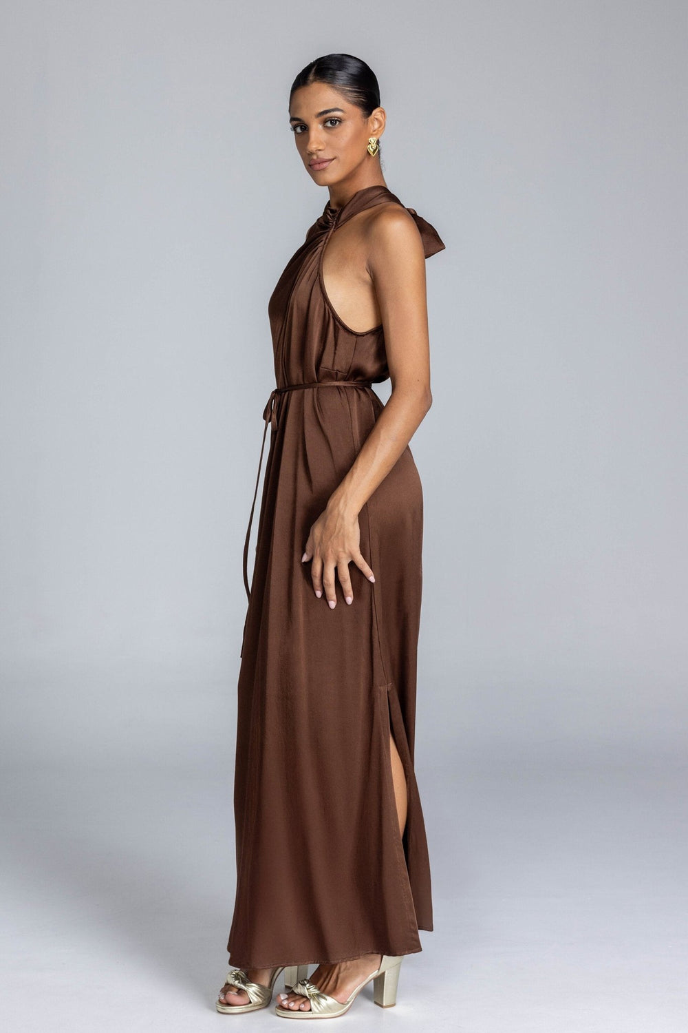 Leonie Dress - Brandy Brown - Chillis & More NZ