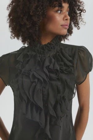 Lilja Black Shirt - Chillis & More NZ