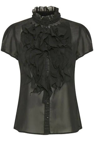 Lilja Black Shirt - Chillis & More NZ