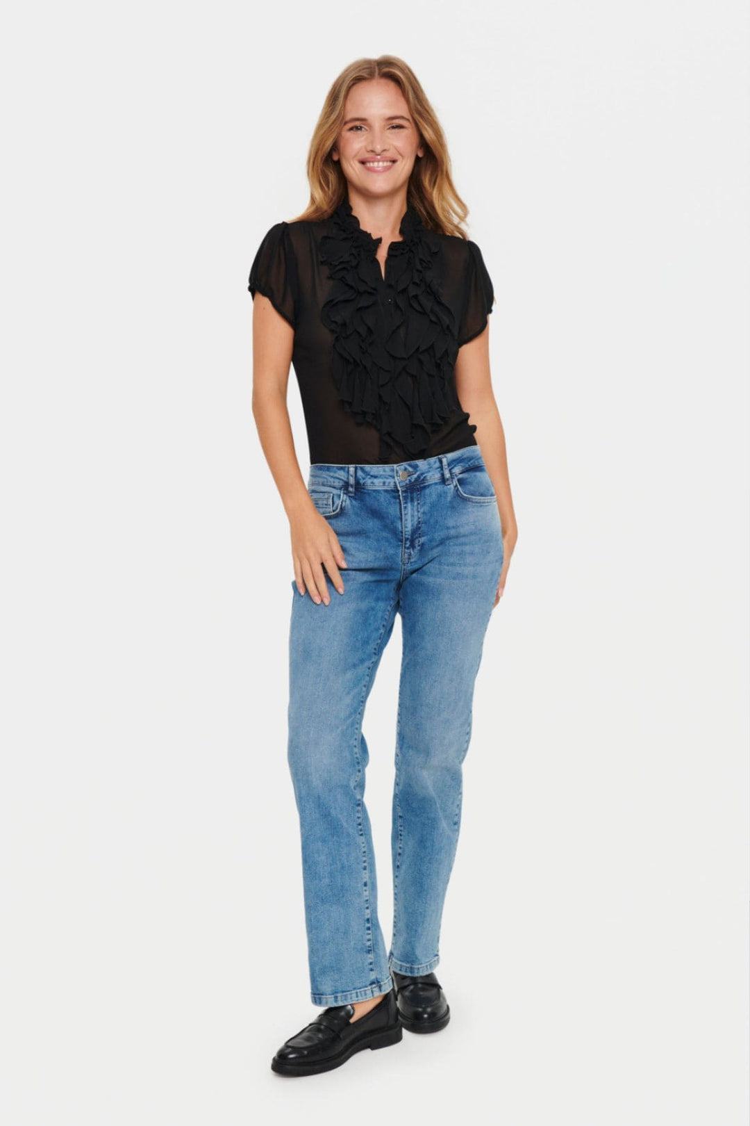 Lilja Black Shirt - Chillis & More NZ