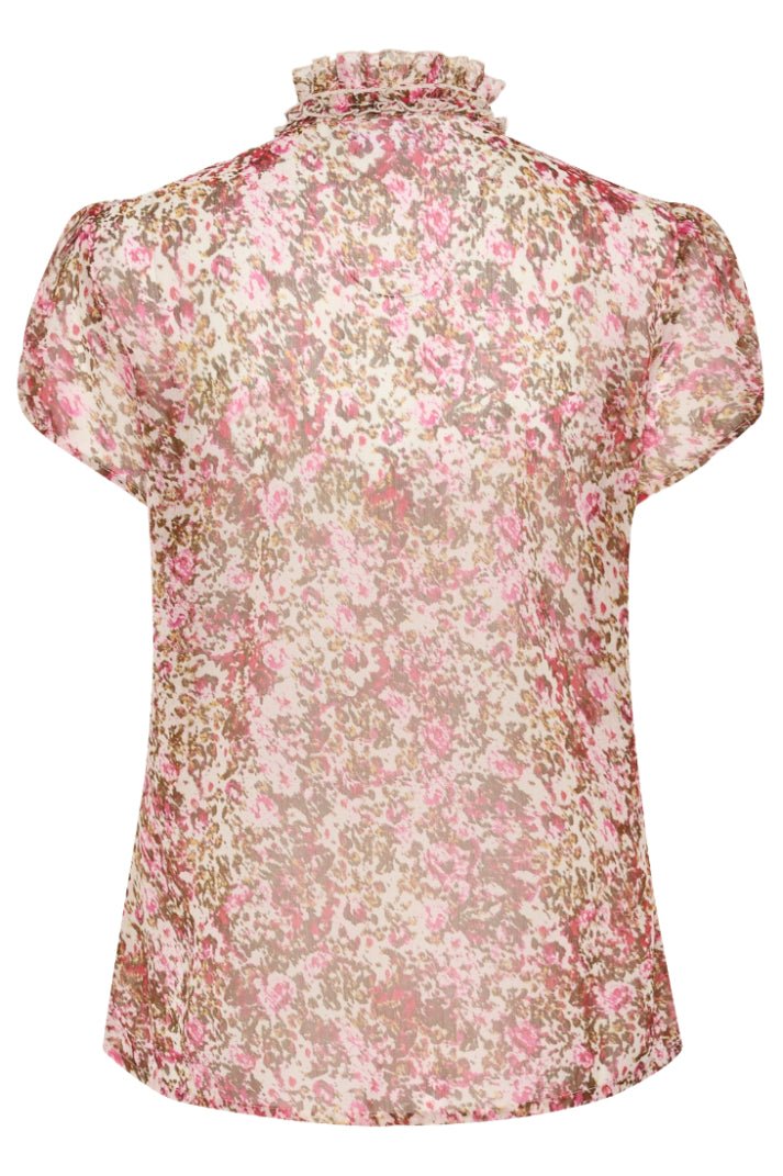 Lilja SZ Crinkle SS Shirt - Ballerina Brushed Bloom - Chillis & More NZ