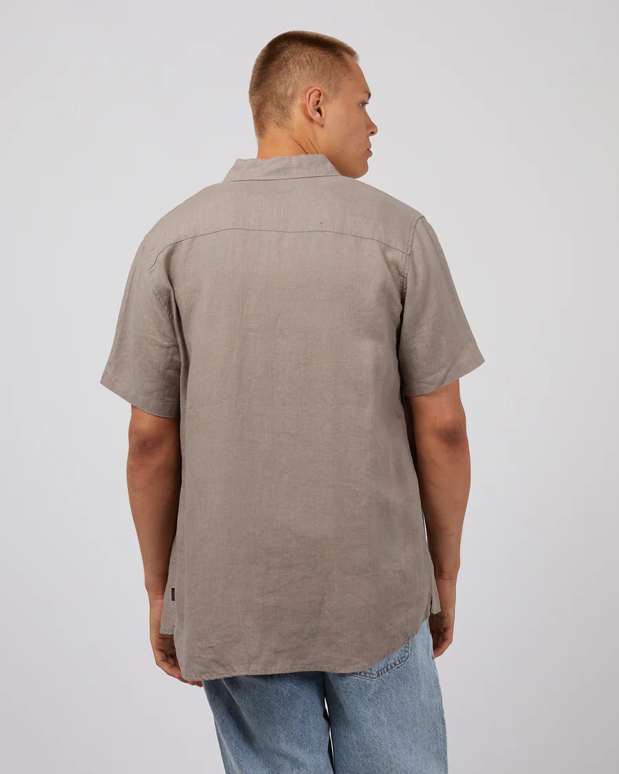 Linen SS Shirt - Mushroom - Chillis & More NZ