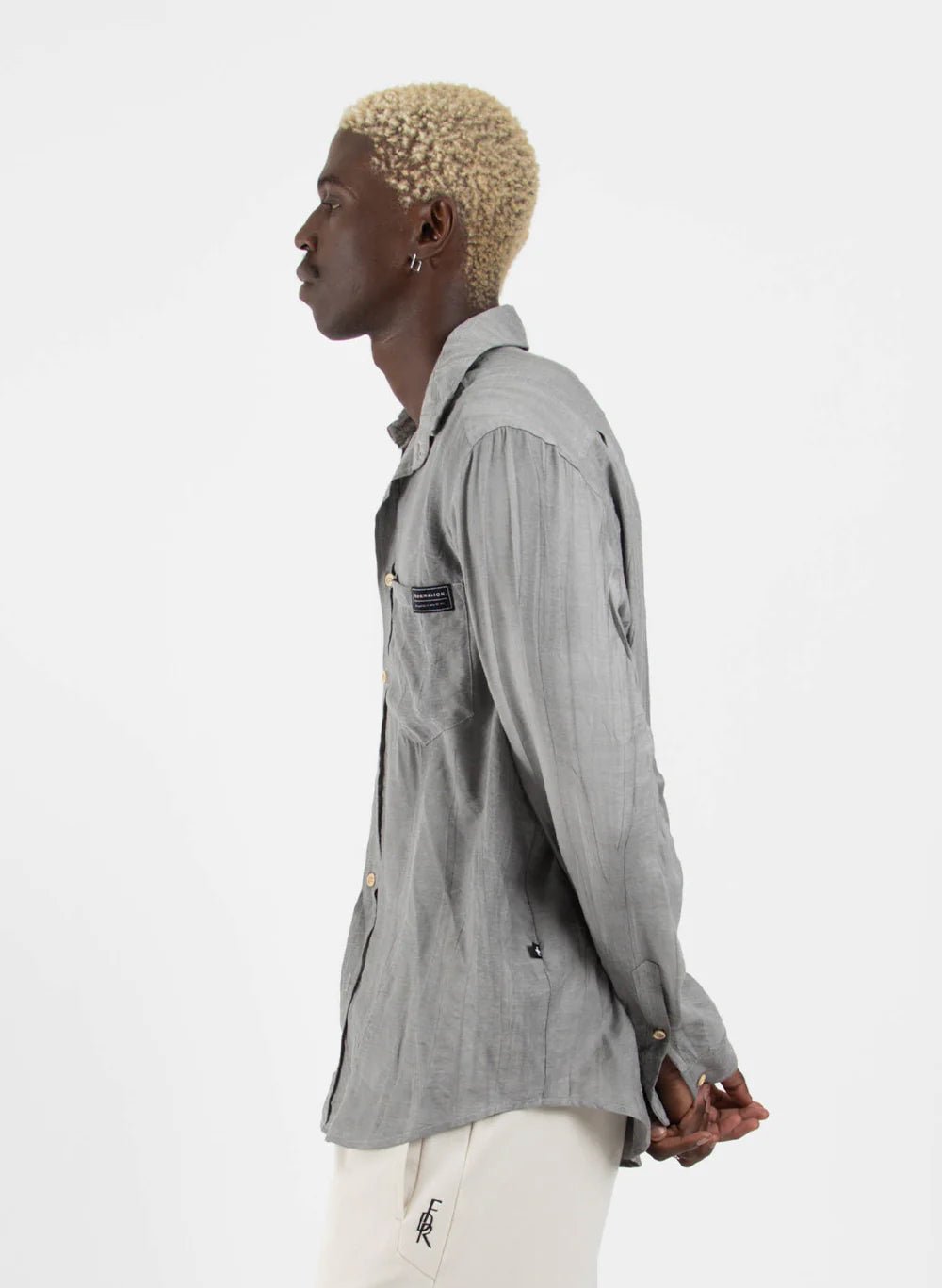 Linen Sunday Shirt - Coal - Chillis & More NZ